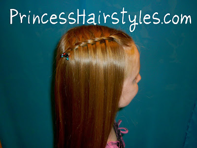 waterfall french braid