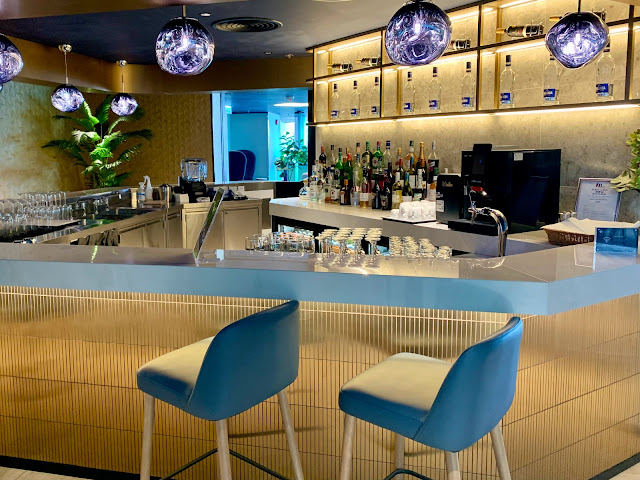 Bar area of the Chase Sapphire Lounge by The Club, Hong Kong