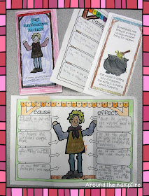 Cause and effect tri fold activity during our Tomie dePaola author study | Around the Kampfire blog