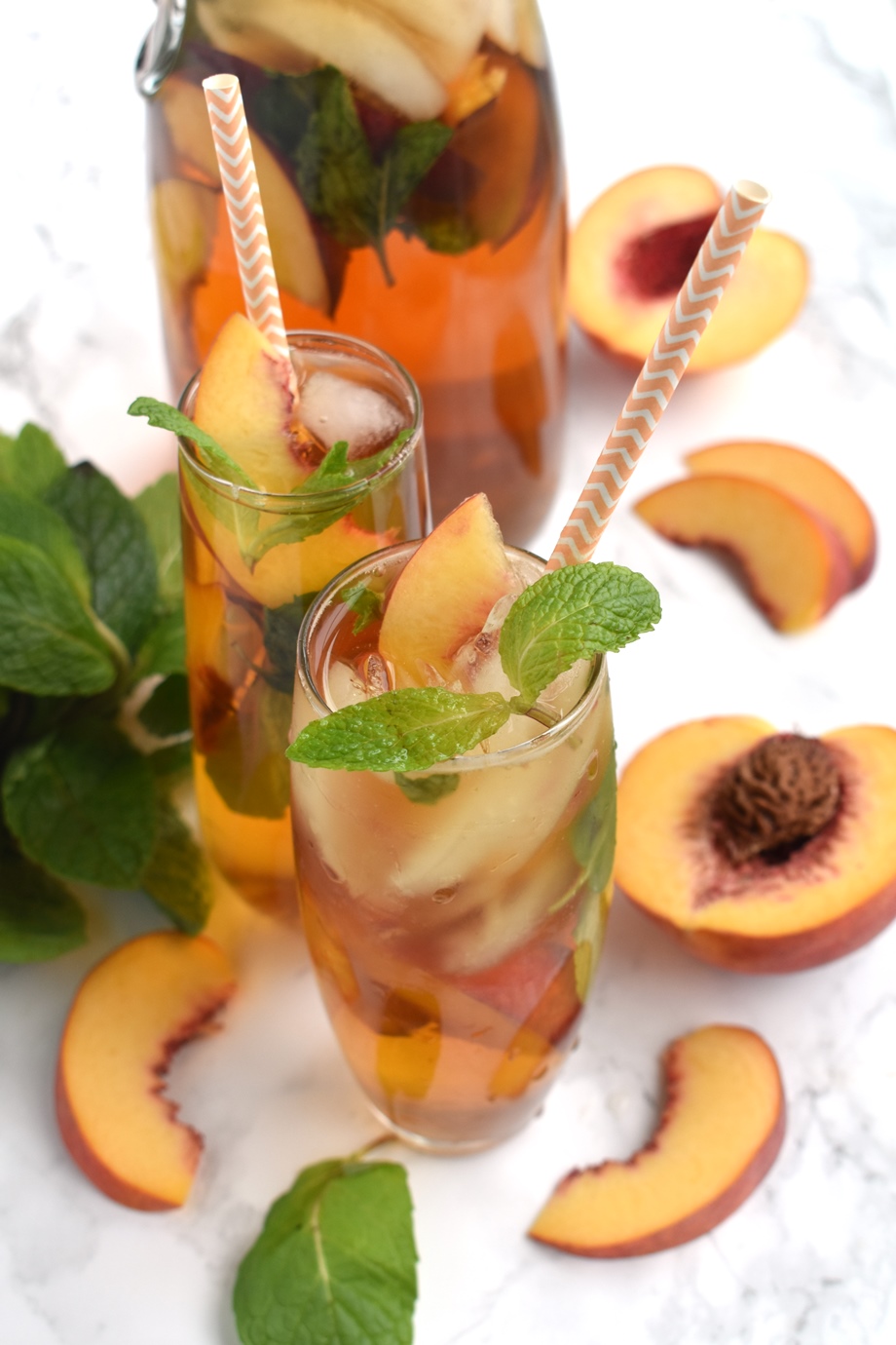 Peach Mint Iced Tea