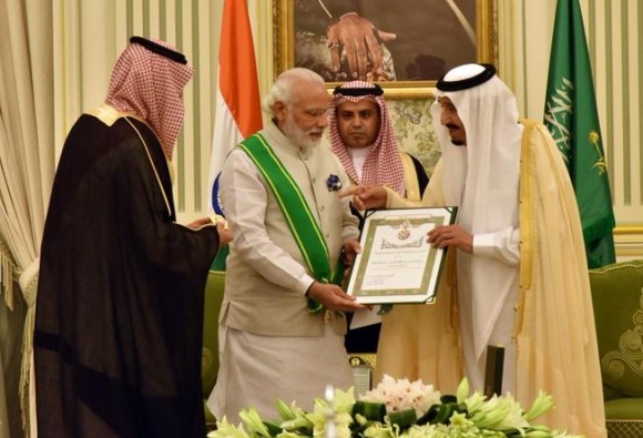 पीएम मोदी को सउदी अरब का सर्वोच्च नागरिक सम्मान