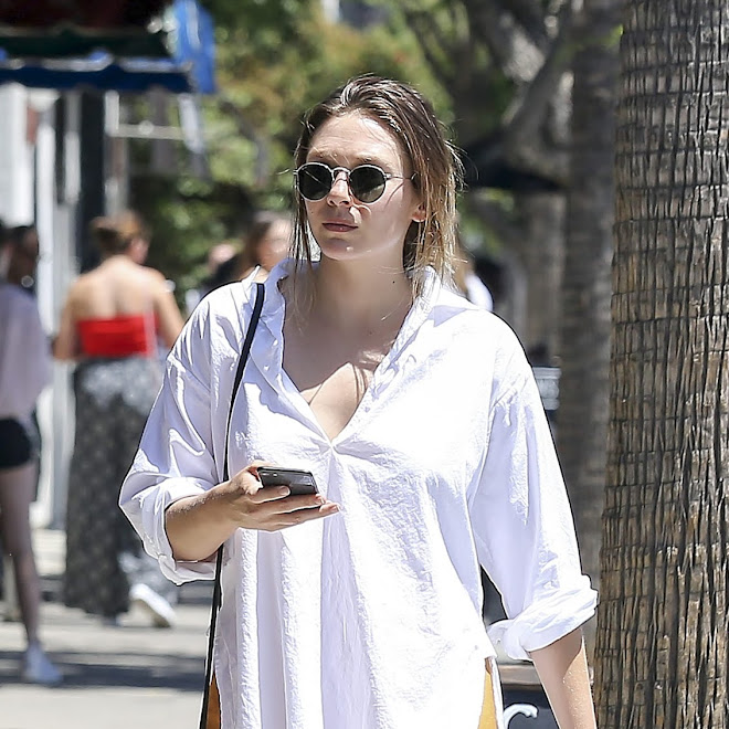 Elizabeth Olsen Shopping in Los Angeles : ロサンゼルスでお買い物にお出かけのエリザベス・オルセン