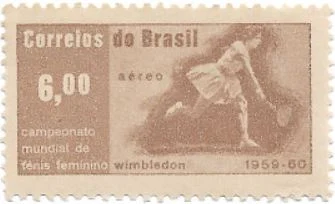 Selo Campeonato mundial de tênis feminino 1960