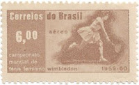 Selo Campeonato mundial de tênis feminino 1960
