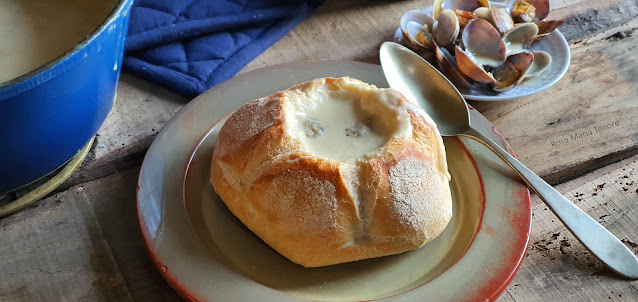 New England Clam Chowder - Zuppa di Vongole del New England