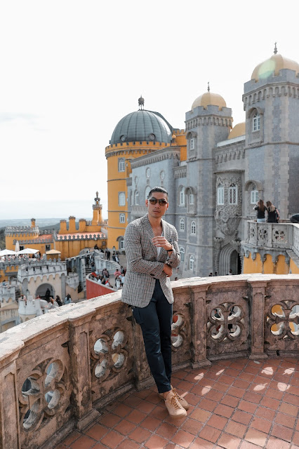 Leo Chan at Pena Palace in Sintra, Portugal | Travel Guide