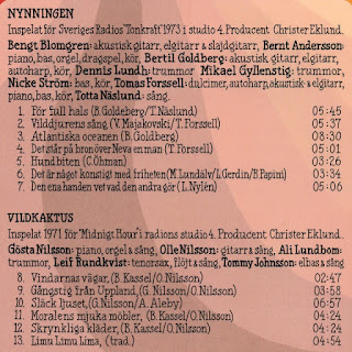 V.A."Progglådan"Box D: Melodisk Rock"(Nynningen - Live Tonkraft 1973 & Vildkaktus - Live Tonkraft 1971) Sweden Prog Jazz Rock,Folk Rock,Art Rock,Political Rock (V.A. – Progglådan 40 x CD s Box Set Compilation 2013)