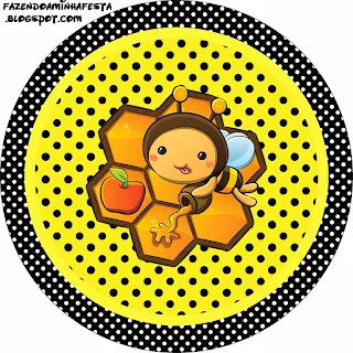 Baby Bee Free Printable Toppers. 