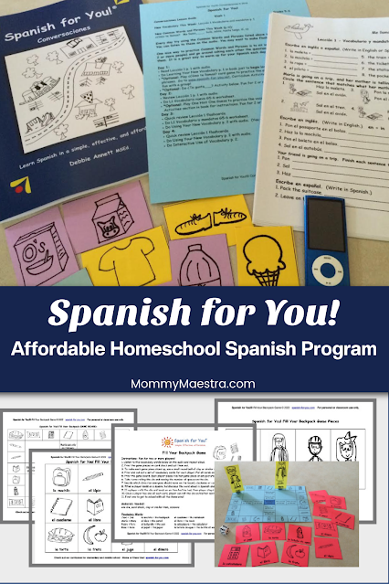 Spanish for You! is a budget-friendly homeschool Spanish program for middle schoolers.