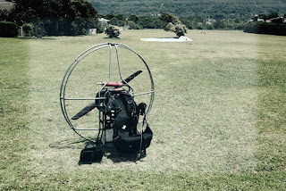 Paramotoring PPG in Woonona the whole day with WASP paramotor