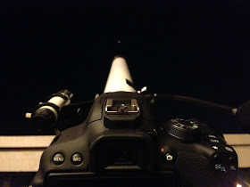 DSLR attached to telescope