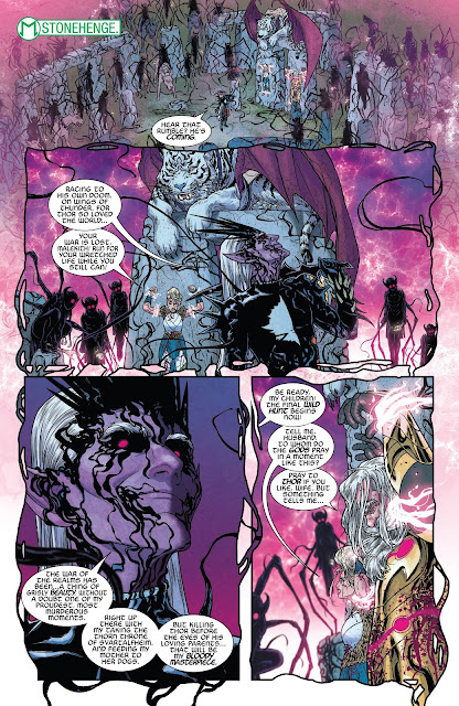 Malekith held Odin and Freyja as captive at Stonehenge to bait Thor to his Trap in War of the Realms Issue #6.