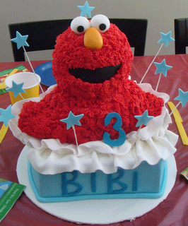 Elmo Birthday Cake