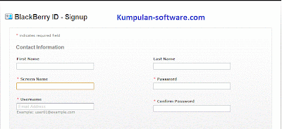 Daftar Blackberry ID