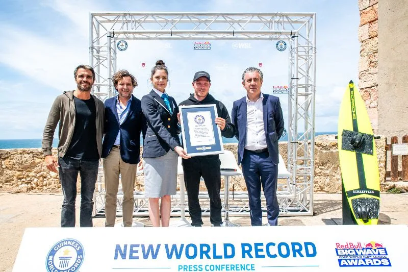 Sebastian Steudtner GUINNESS WORLD RECORDS™ Title For The Largest Wave Surfed (unlimited) - male