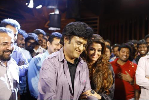 Endhiran Team Celebrtes Last Day Shooting Images