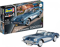 Revell 1/25 '58 Corvette Roadster (07037) Colour Guide & Paint Conversion Chart