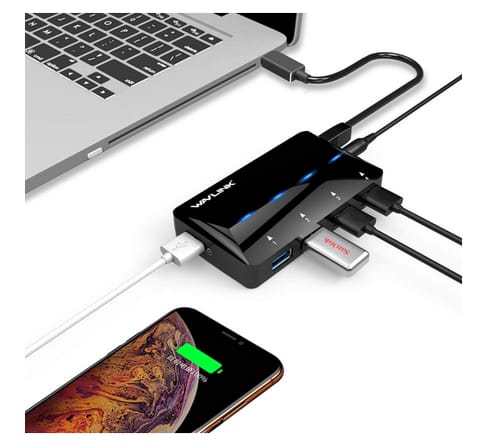 WAVLINK 7-in-1 Type A Adapte USB 3.0 Hub