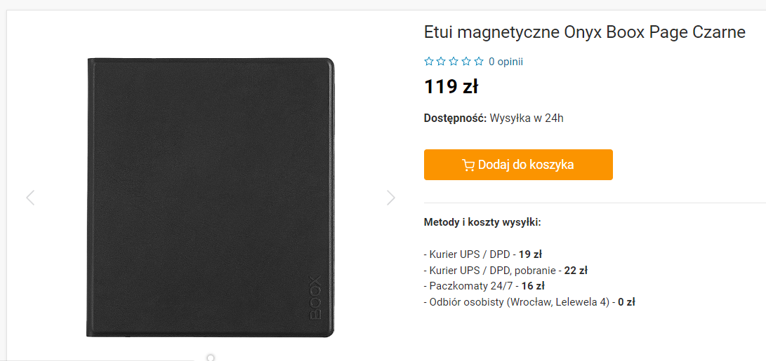 Magnetyczne etui do Onyx Boox Page w sklepie czytio.pl