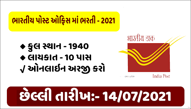 Post Office Recruitment 2021 Apply Online For 1940 Posts @appost.in