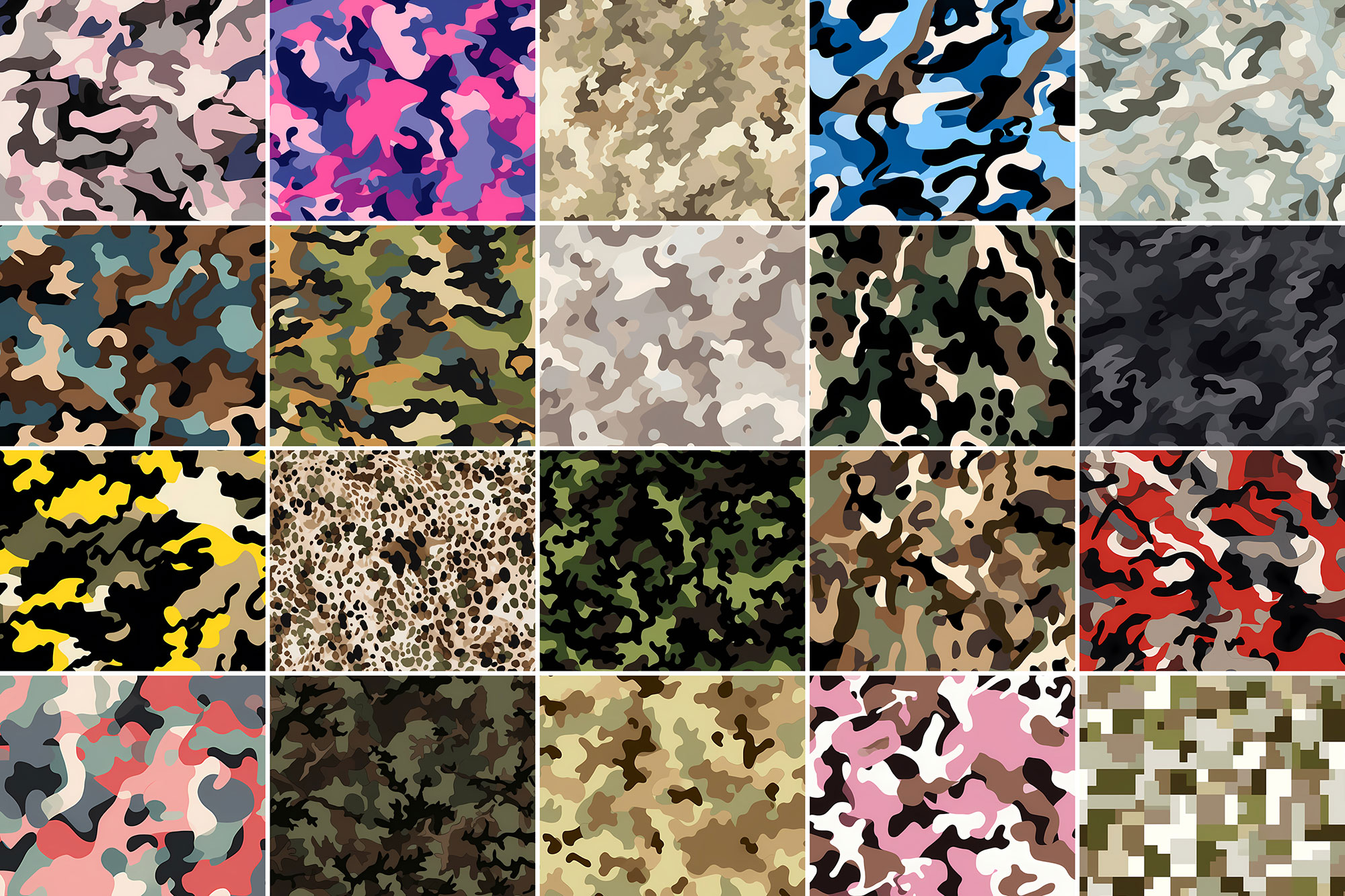400+ Free Camouflage Patterns
