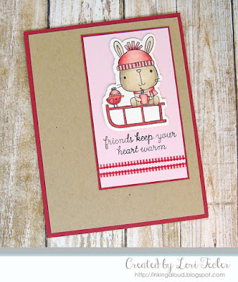 Friends Keep Your Heart Warm card-designed by Lori Tecler/Inking Aloud-stamps from Reverse Confetti