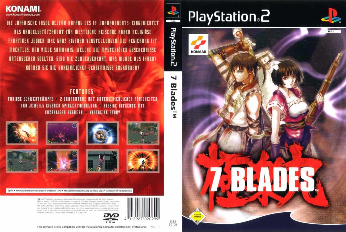 Free Download Game Ps2 7 Blades ISO Psx