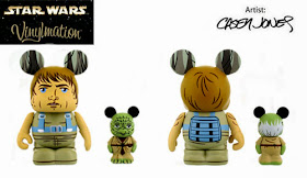 Star Wars Vinylmation Series 4 by Disney - Luke Skywalker 3 Inch Vinylmation & Yoda 1.5 Inch Vinylmation Jr. 2 Pack