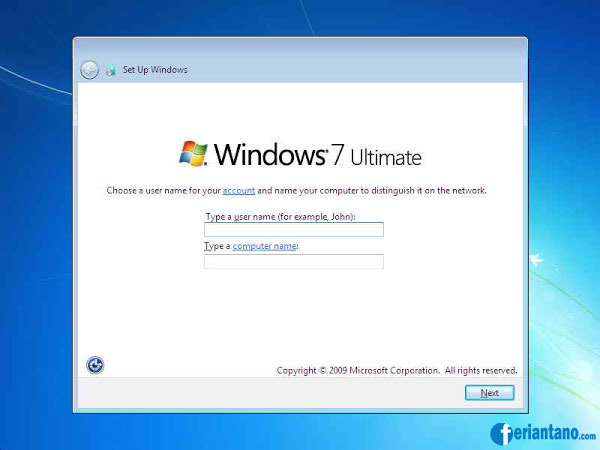 Cara Install Ulang Windows 7 Lengkap Dengan Gambar - Feriantano.com