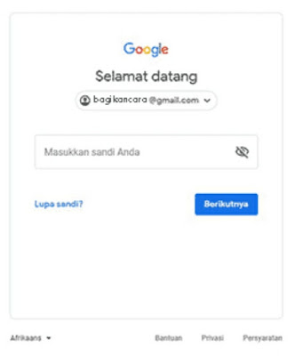 Lupa sandi akun Google