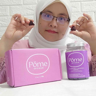 Pome optimun permen gummy dengan vitamin C dan vitamin D