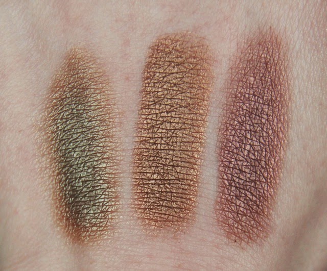 mac eyeshadows sumptuous olive tempting twinks swatches review