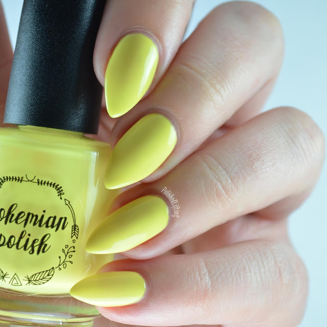 yellow neon nail polish