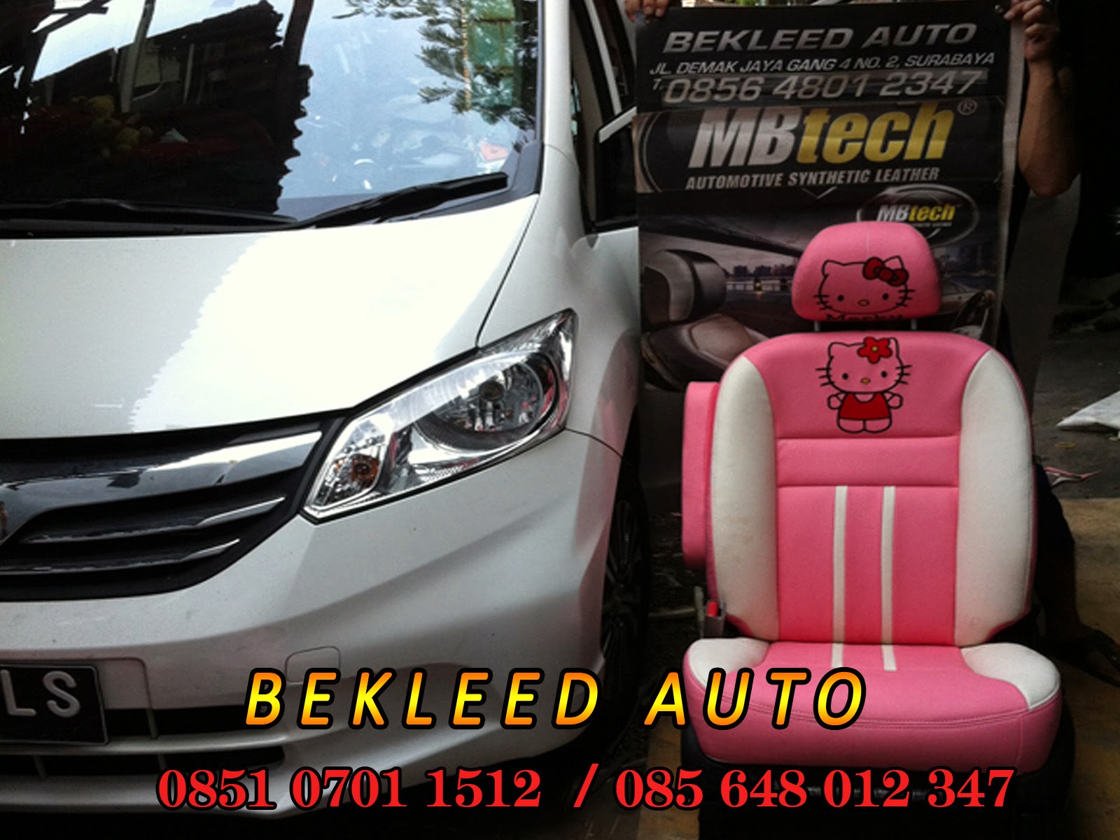 Bekleed Jok Mobil Honda Freed Terbaru Hello Kitty SARUNG JOK MOBIL