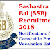 SSB Jobs 2018: 181 Head Constable, Assistant Sub Inspector, Sub Inspector Vacancy for 12TH, B.Pharma, Diploma, 2018