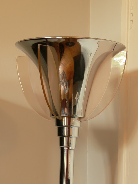 Lampadaire à ailettes art deco Petitot