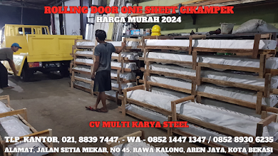 GAMBAR, DAFTAR, HARGA, ROLLING DOOR ONE SHEET, SOLID, FULL PERFORATED, PER METER, MURAH, CIKAMPEK, TERBARU, 2024