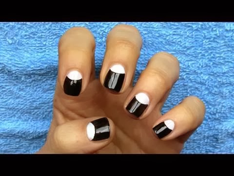 MANICURE CON ESMALTE NEGRO - UÑAS DECORADA CON ESMALTE NEGRO - UÑAS NEGRAS vía http://xn--uasmanosypies-ikb.blogspot.com/2014/02/manicure-con-esmalte-negro-unas.html