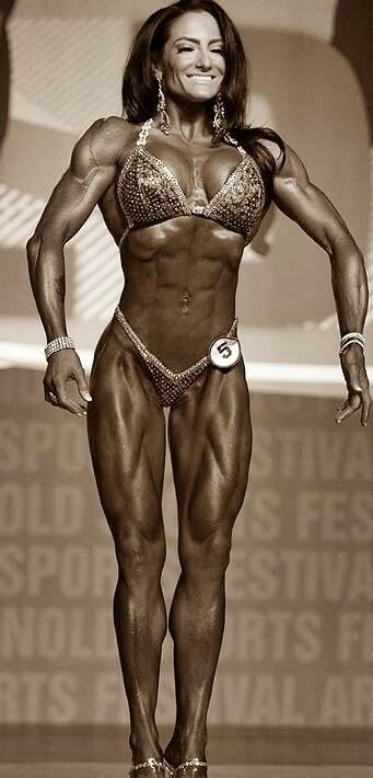 Camala Rodriguez Mcclure showing front muscles