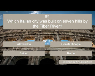 Which Italian city was built on seven hills by the Tiber River? Answer choices include: Alexandria, Constantinople, Beijing, Rome
