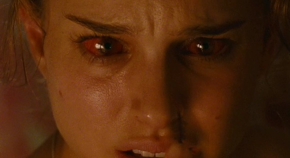 natalie portman eyes. black swan natalie portman red