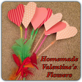 homemade valentines flowers