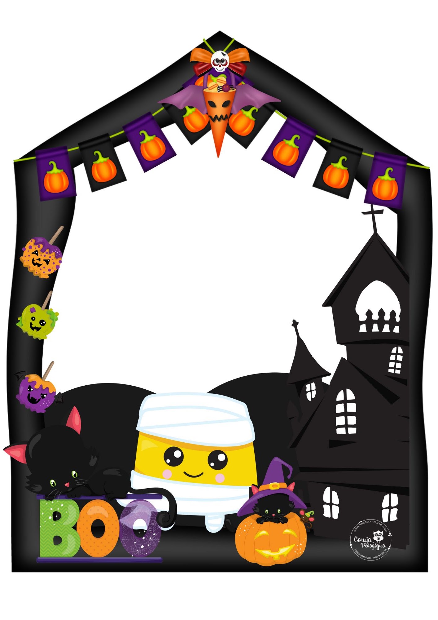 12 Molduras de fotos Halloween gratuito