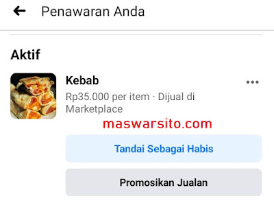 cara iklan di marketplace fb