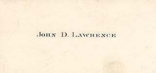 John D. Lawrence Calling Card