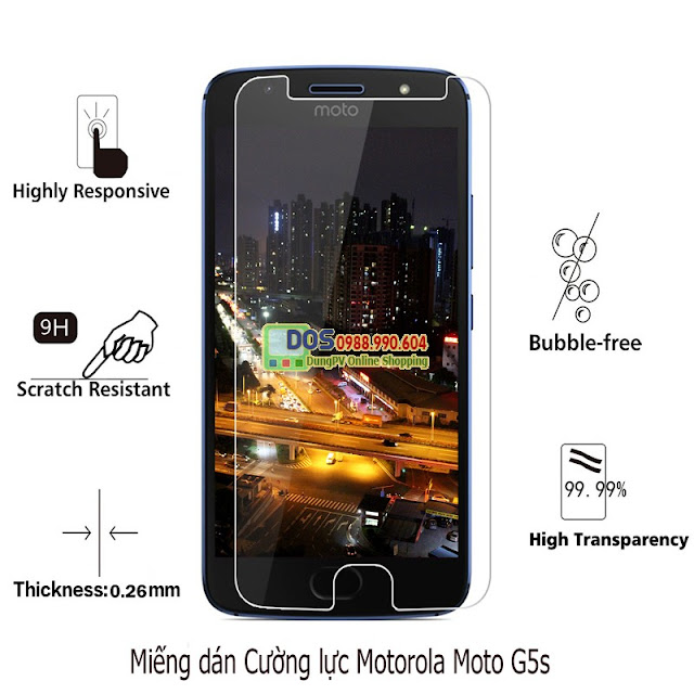 Miếng dán cường lực Motorola Moto G5S Plus