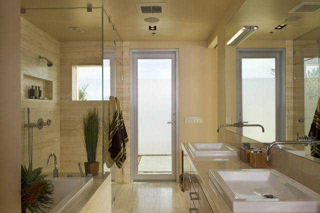 Photo of modern bathroom in the house