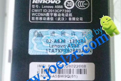 Lenovo A988 Firmware Download 100% Tested