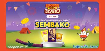 tantangan harian shopee tebak kata 7 januari 2023
