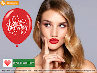 face close up image of rosie huntington-whiteley with birthday balloons [fucking blonde]